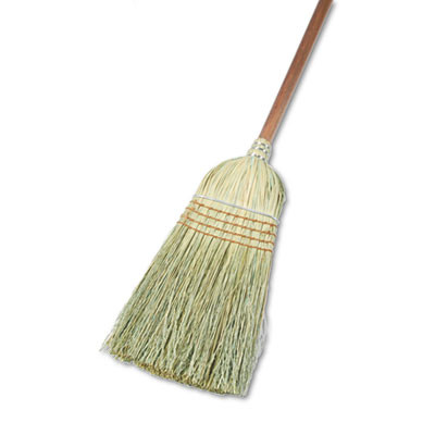 Boardwalk Warehouse Broom  Yucca Corn Fiber Bristles  56  Overall Length  Natural (BWK932YEA)