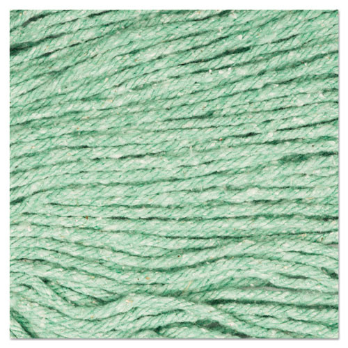 Boardwalk Super Loop Wet Mop Head  Cotton Synthetic Fiber  5  Headband  Large Size  Green (BWK503GNEA)