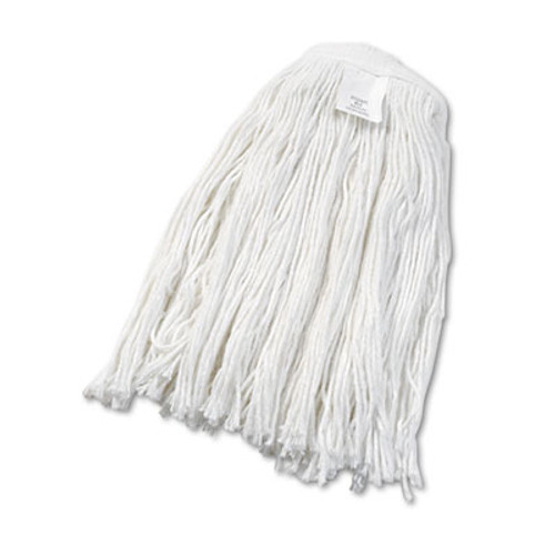 Boardwalk Cut-End Wet Mop Head  Rayon  No  24  White (BWK2024REA)