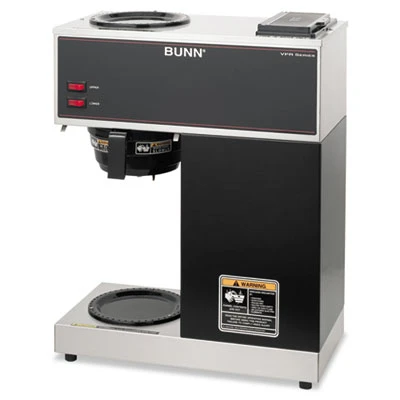 BUNN VPR Two Burner Pourover Coffee Brewer  Stainless Steel  Black (BUNVPR)