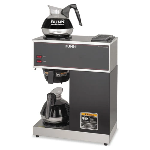 BUNN VPR Two Burner Pourover Coffee Brewer  Stainless Steel  Black (BUNVPR)