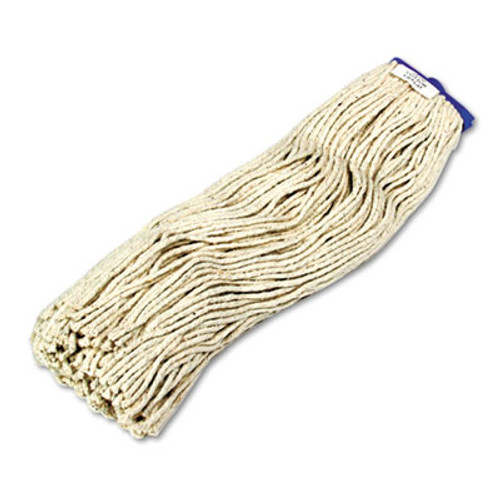 Boardwalk Cut-End Lie-Flat Wet Mop Head  Cotton  24oz  White (BWK724CEA)