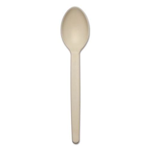 CONSERVE Corn Starch Cutlery  Spoon  White  100 Pack (BAU10232)