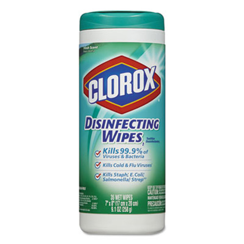 Clorox Disinfecting Wipes  7 x 8  Fresh Scent  35 Canister (CLO01593EA)