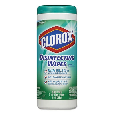 Clorox Disinfecting Wipes  7 x 8  Fresh Scent  35 Canister (CLO01593EA)