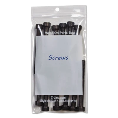 C-Line Write-On Poly Bags  2 mil  3  x 5   Clear  1 000 Carton (CLI47235)