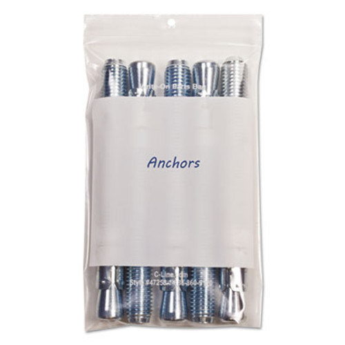 C-Line Write-On Poly Bags  2 mil  5  x 8   Clear  1 000 Carton (CLI47258)