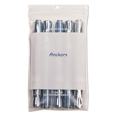 C-Line Write-On Poly Bags  2 mil  5  x 8   Clear  1 000 Carton (CLI47258)