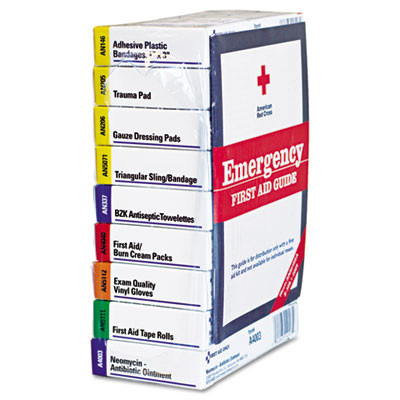 First Aid Only ANSI Compliant 10 Person First Aid Kit Refill  63-Pieces (FAO740010)