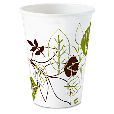 Dixie Pathways Paper Hot Cups  8oz  1000 Carton (DXE2338PATH)