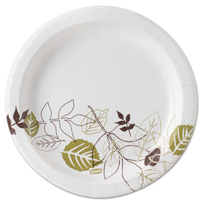 Dixie Pathways Soak-Proof Shield Mediumweight Paper Plates  8 1 2   Grn Burg  1000 Ct (DXEUX9PATH)