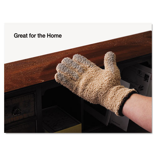 Master Caster CleanGreen Microfiber Cleaning and Dusting Gloves  Pair (MAS18040)