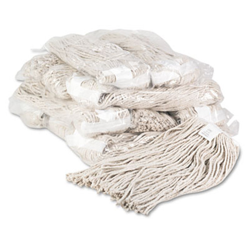 Boardwalk Premium Cut-End Wet Mop Heads  Cotton  20oz  White  12 Carton (BWK220CCT)