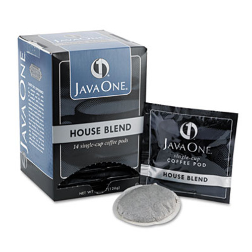 Java One Coffee Pods  House Blend  Single Cup  14 Box (JAV40300)