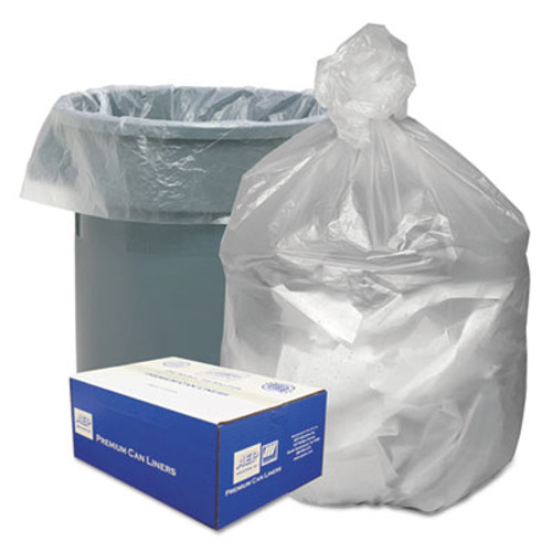 Good 'n Tuff Waste Can Liners  45 gal  10 microns  40  x 46   Natural  250 Carton (WBIGNT4048)