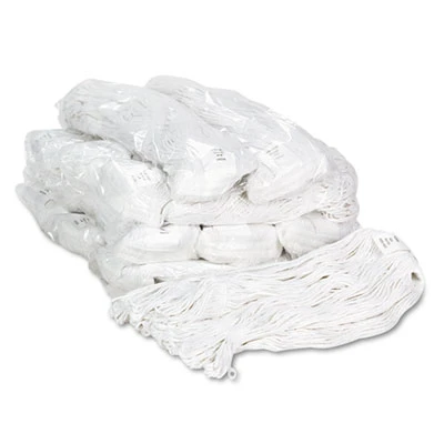 Boardwalk Pro Loop Web Tailband Wet Mop Head  Rayon   24 Size  White  12 Carton (BWK4024RCT)