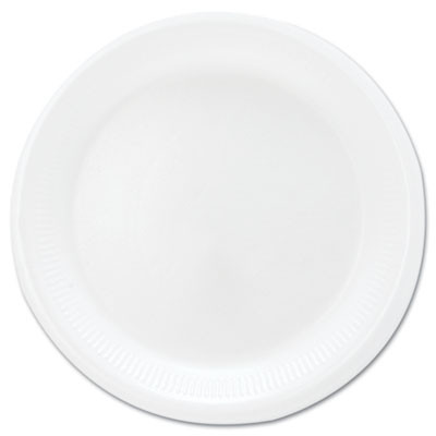 Dart Mediumweight Foam Dinnerware  Plates  6  dia  White  125 Pack (DCC6PWQRPK)