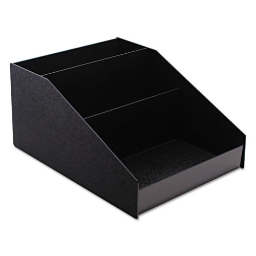 Vertiflex Commercial Grade Horizontal Condiment Organizer  12w x 16d x 7 1 2h  Black (VRTVFCC1200)