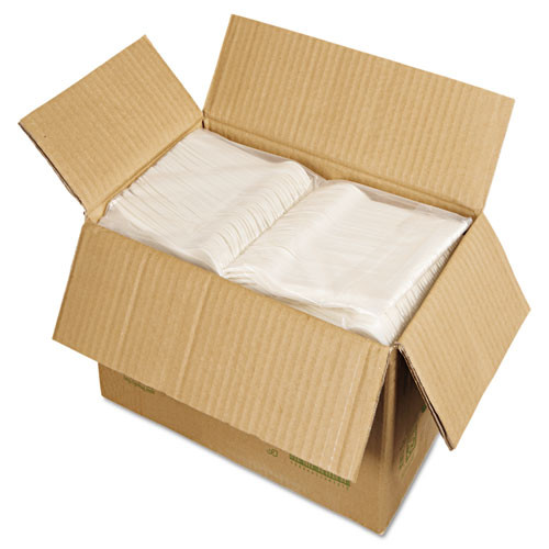 Eco-Products Plantware Compostable Cutlery  Fork  6   Pearl White  50 Pack  20 Pack Carton (ECOEPS012)