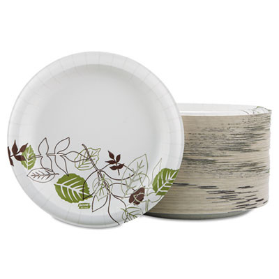 Dixie Ultra Pathways Soak Proof Shield Heavyweight Paper Plates  8 1 2   125 Pack (DXESXP9PATHPK)
