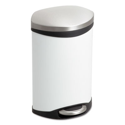 Safco Step-On Medical Receptacle  3 gal  White (SAF9901WH)