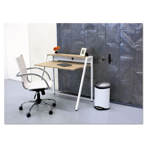 Safco Step-On Medical Receptacle  3 gal  White (SAF9901WH)