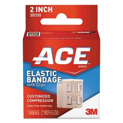 ACE Elastic Bandage with E-Z Clips  2  x 50  (MMM207310)