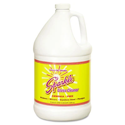 Sparkle Glass Cleaner  1gal Bottle Refill  4 Carton (FUN20500CT)