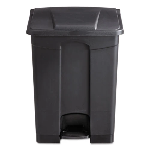 Safco Large Capacity Plastic Step-On Receptacle  17 gal  Black (SAF9922BL)