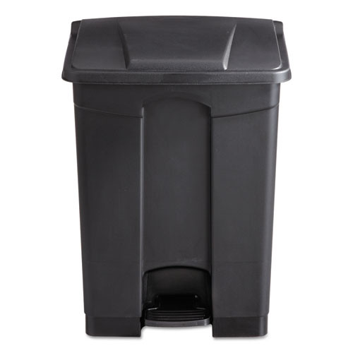 Safco Large Capacity Plastic Step-On Receptacle  17 gal  Black (SAF9922BL)