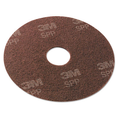 Scotch-Brite Surface Preparation Pad  13  Diameter  Maroon  10 Carton (MMMSPP13)