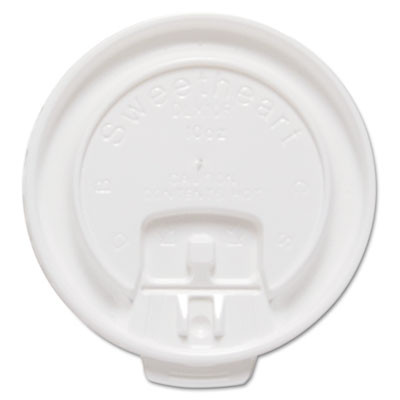Dart Liftbk   Lock Tab Cup Lids for Foam Cups  Fits 10oz Cups  White  2000 Carton (SCCDLX10R)
