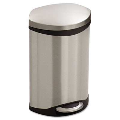 Safco Step-On Medical Receptacle  3 gal  Stainless Steel (SAF9901SS)