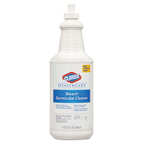 Clorox Healthcare Bleach Germicidal Cleaner  32 oz Pull-Top Bottle  6 Carton (CLO68832)