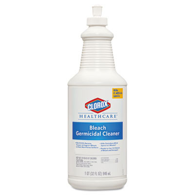 Clorox Healthcare Bleach Germicidal Cleaner  32 oz Pull-Top Bottle  6 Carton (CLO68832)