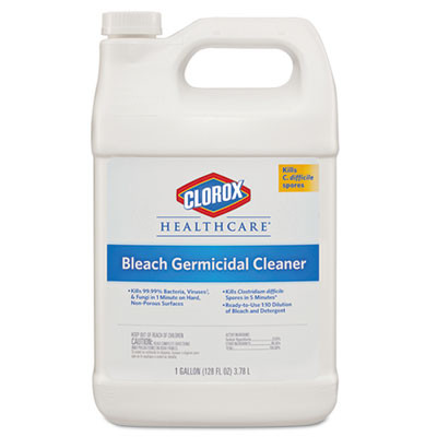 Clorox Healthcare Bleach Germicidal Cleaner  128 oz Refill Bottle  4 Carton (CLO68978)