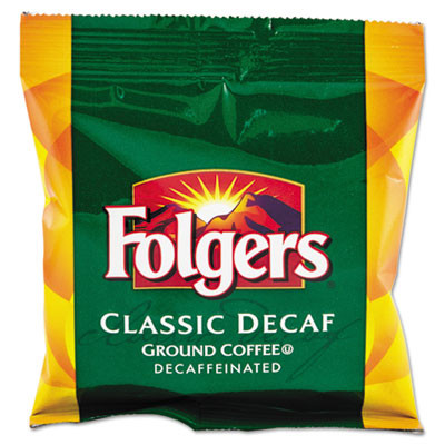 Folgers Ground Coffee  Fraction Pack  Classic Roast Decaf  1 5oz  42 Carton (FOL06433)