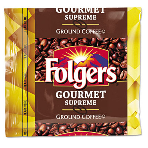 Folgers Coffee  Fraction Pack  Gourmet Supreme  1 75oz  42 Carton (FOL06437)