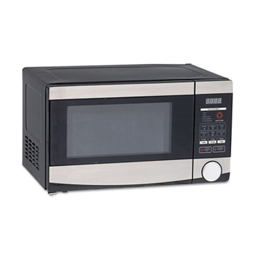 Avanti 0 7 Cu ft Capacity Microwave Oven  700 Watts  Stainless Steel and Black (AVAMO7103SST)