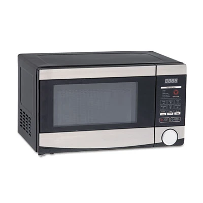 Avanti 0 7 Cu ft Capacity Microwave Oven  700 Watts  Stainless Steel and Black (AVAMO7103SST)