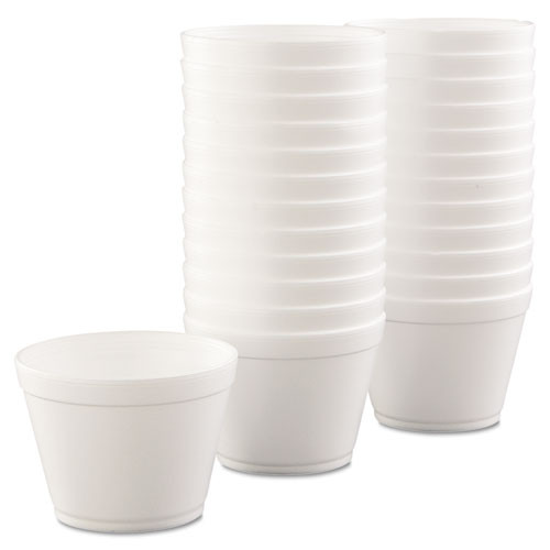 Dart Foam Containers 16oz  White  25 Bag  20 Bags Carton (DCC16MJ32)