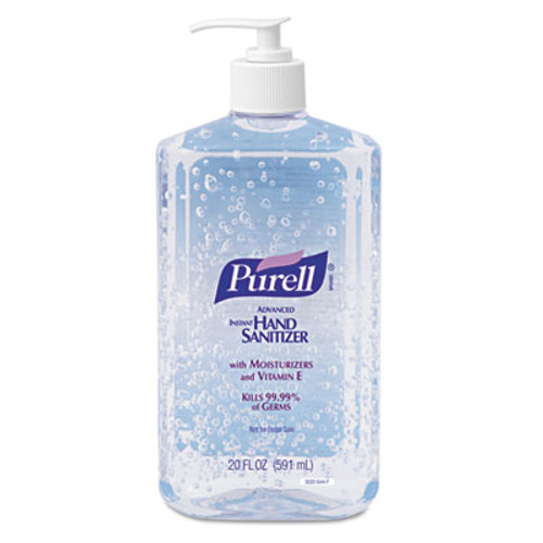 PURELL Advanced Hand Sanitizer Refreshing Gel  Clean Scent  20 oz Pump Bottle (GOJ302312EA)