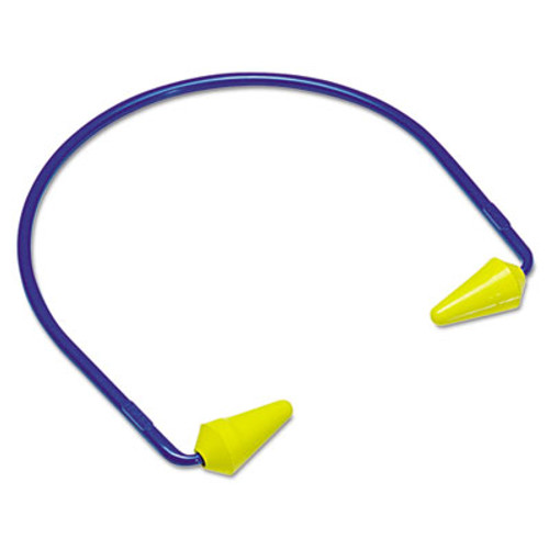 3M CABOFLEX Model 600 Banded Hearing Protector, 20NRR, Yellow/Blue (MMM3202001)