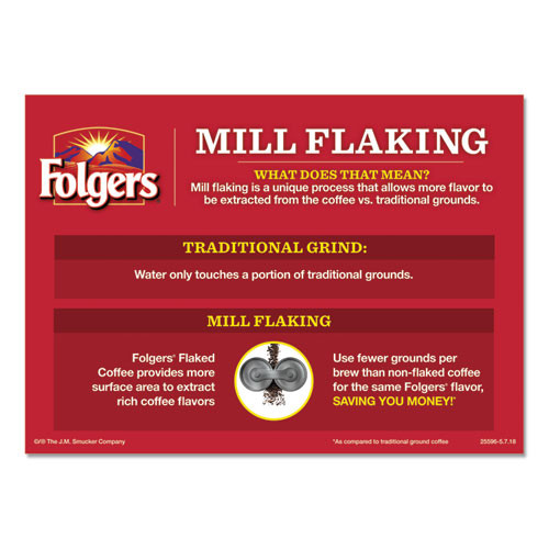 Folgers Ground Coffee  Fraction Packs  Special Roast  0 8 oz   42 Carton (FOL06897)