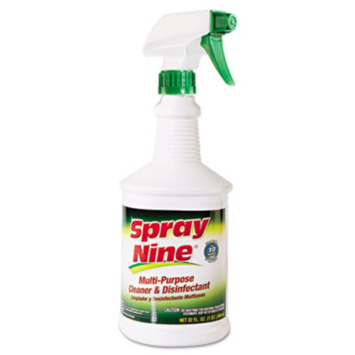 Spray Nine Heavy Duty Cleaner Degreaser Disinfectant  Citrus Scent  32 oz Trigger Spray Bottle (ITW26832)