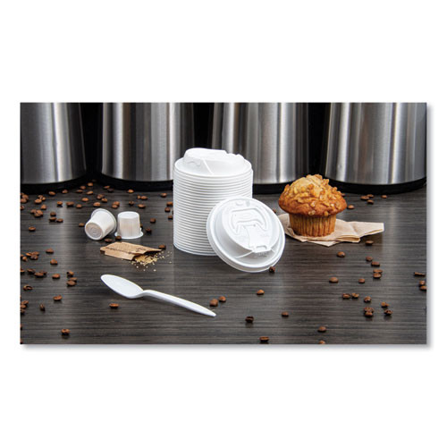 Dart Optima Reclosable Lid  12-24oz Foam Cups  White  100 Bag (DCC16RCLPK)