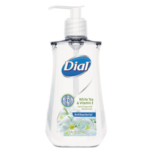Dial Antibacterial Liquid Soap  7 5 oz Pump Bottle  White Tea (DIA02660)