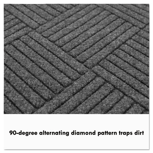 Guardian EcoGuard Diamond Floor Mat  Single Fan  36 x 72  Charcoal (MLLEGDSF030604)