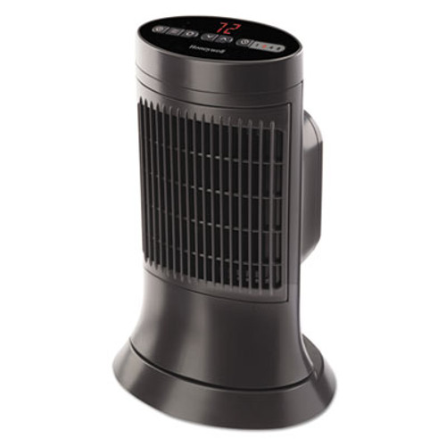 Honeywell Digital Ceramic Mini Tower Heater  750 - 1500 W  10  x 7 5 8  x 14   Black (HWLHCE311V)
