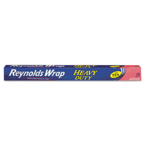 Reynolds Wrap Heavy Duty Aluminum Foil Roll  18  x 75 ft  Silver (RFPF28028)